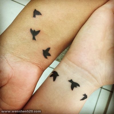 30款有关母女亲情主题纹身图案