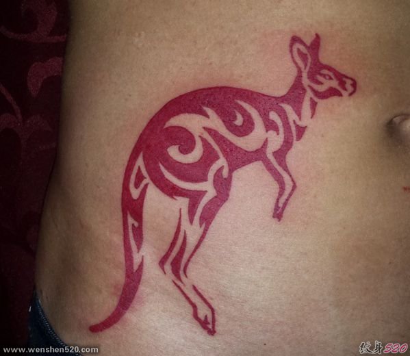 12款可爱的袋鼠纹身图案