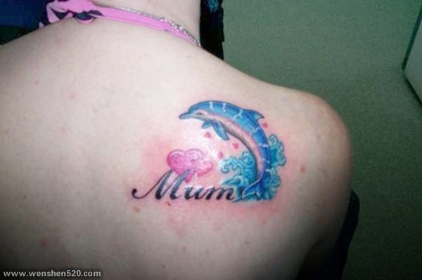 15款漂亮的海豚纹身图案