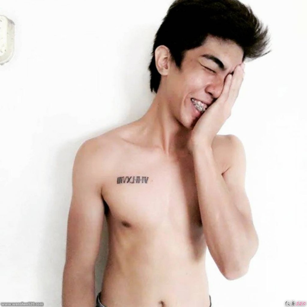 多款个性的罗马数字纹身图案