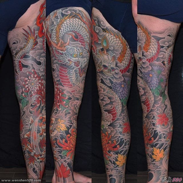 2016年日本最卓越的花臂花腿纹身图案