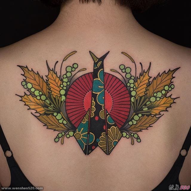 艳丽的新传统风格动物纹身图案来自于纹身师玛雅