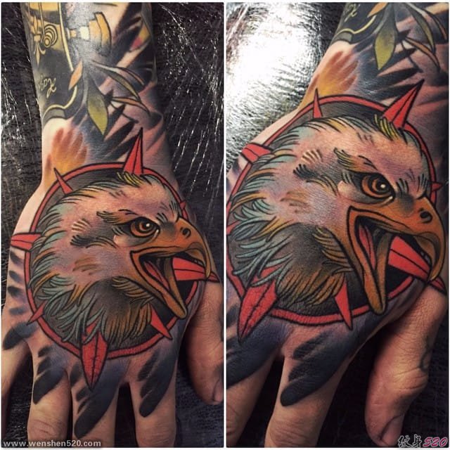 艳丽的新传统风格动物纹身图案来自于纹身师玛雅