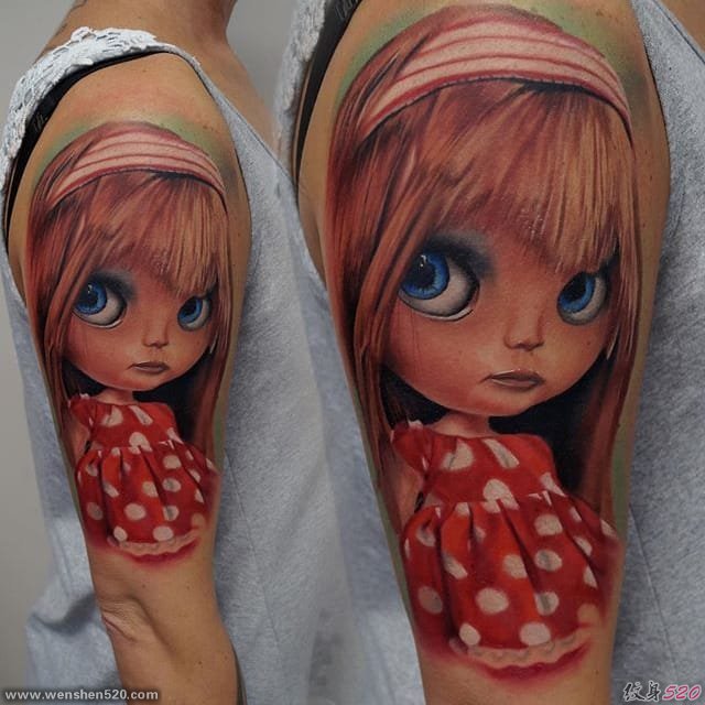 超恐怖逼真的三维立体纹身图案