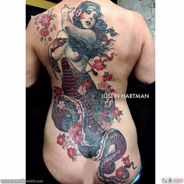 多款大型杰出的纹身图案欣赏来自贾斯汀•哈特曼