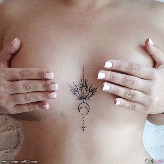女生喜爱的简单手绘纹身图案来自于纹身师安雅