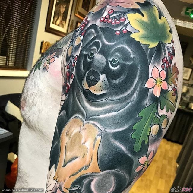 各种风格动物图案纹身来自于纹身师艾米