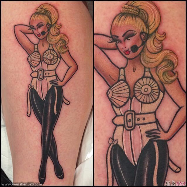 传统名人美女性感纹身图案大全来自纹身师克莱尔