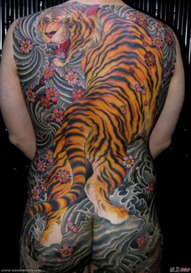 多种风格帅气的老虎纹身图案