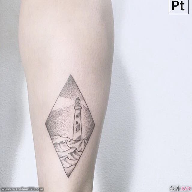 微小的黑色复杂性纹身图案女生小清新风格