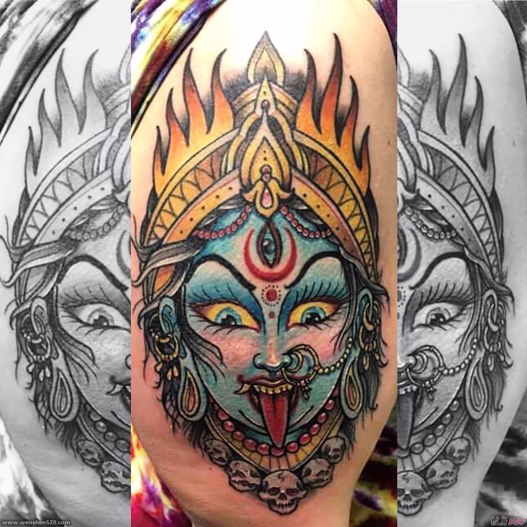 11款新传统印度教女神纹身图案