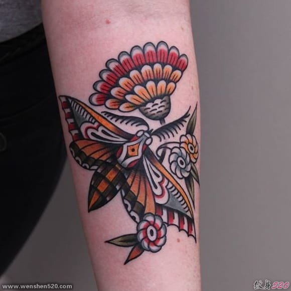 永恒的传统纹身图案来自纹身师维克