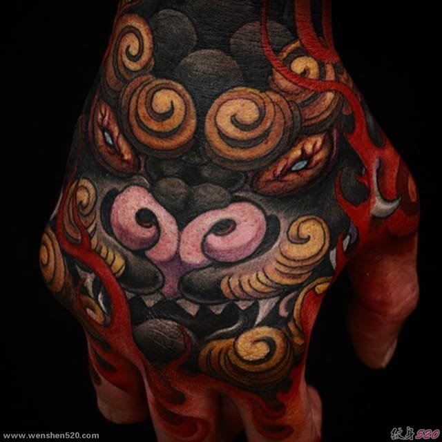 日本彩色新传统传奇人物纹身动物图案纹身 by Yushi Tattoo