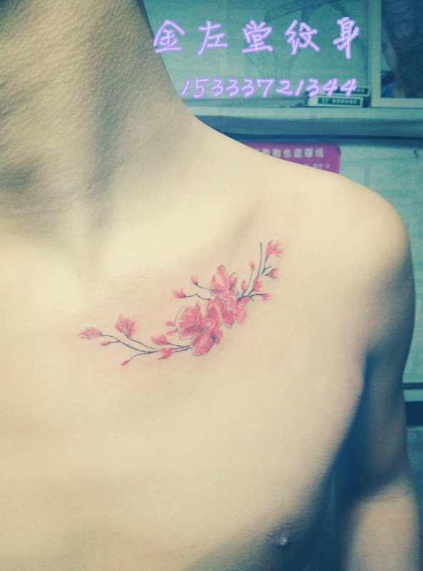 樱花纹身 金左堂纹身盖疤痕修改纹身 安阳纹身 水冶纹身