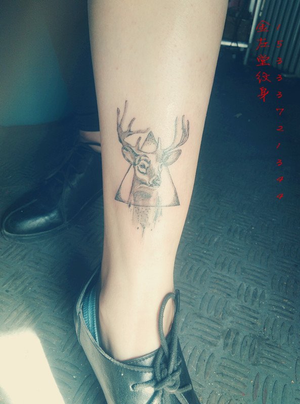 鹿头纹身 金左堂纹身盖疤痕修改纹身 安阳纹身 水冶纹身