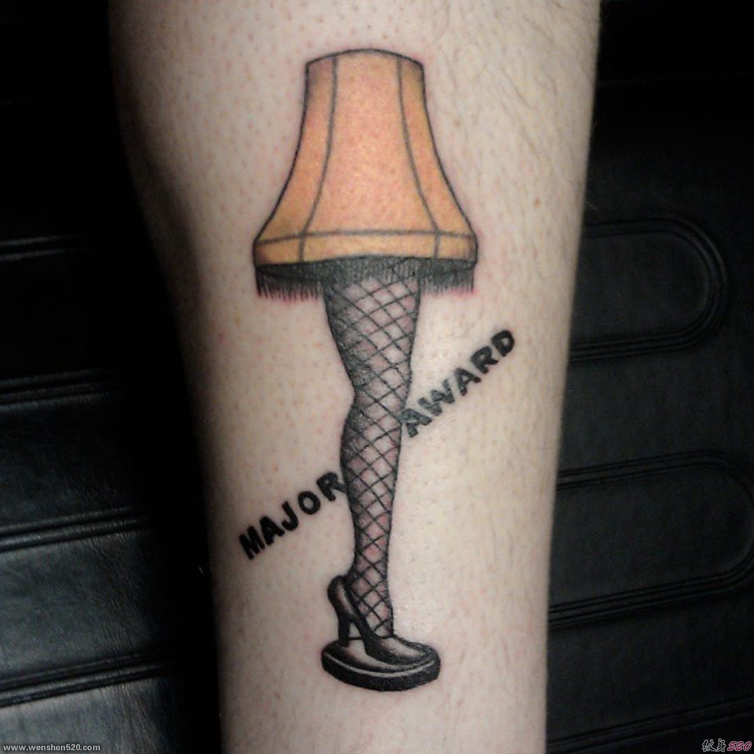 性感的黑色丝袜花腿灯纹身装饰画纹身图案
