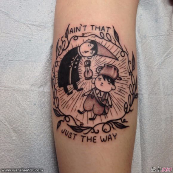 16款彩色新星动漫人物的纹身卡通纹身小图案