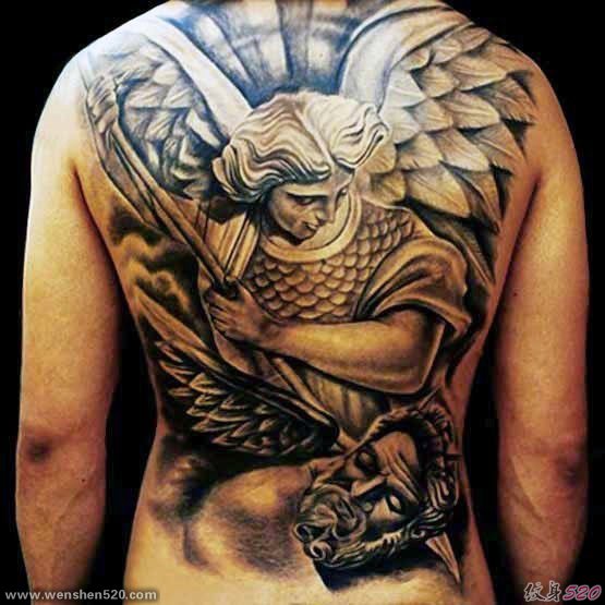 24款男性霸气的满背大面积纹身图案欣赏
