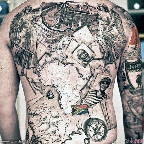 24款男性霸气的满背大面积纹身图案欣赏