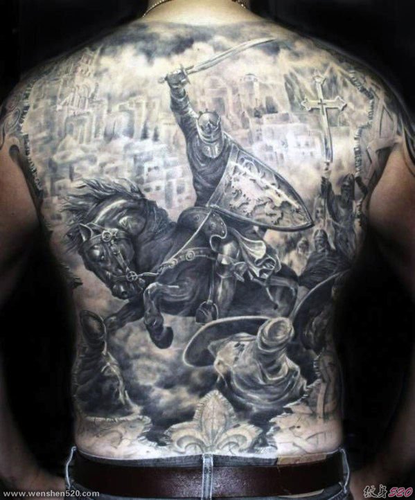 24款男性霸气的满背大面积纹身图案欣赏