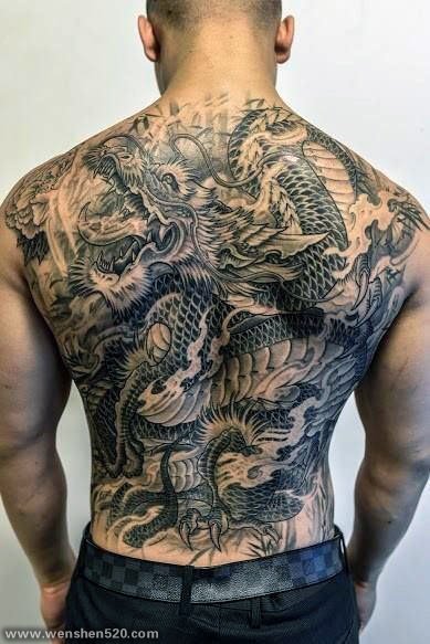 24款男性霸气的满背大面积纹身图案欣赏