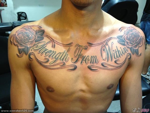 男性多款满胸霸气纹身图案欣赏