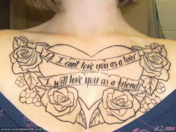 男女肩部个性纹身多款简洁纹身图案