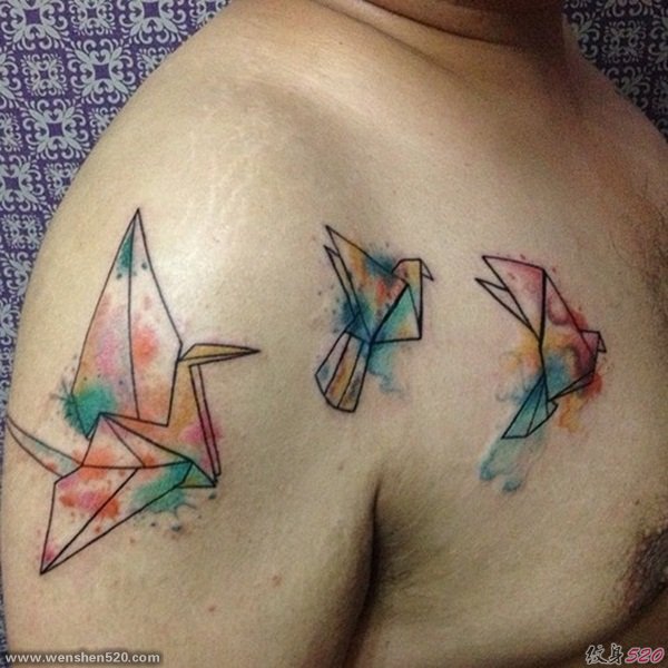 男生女生都喜爱的个性彩彩绘纹身图案