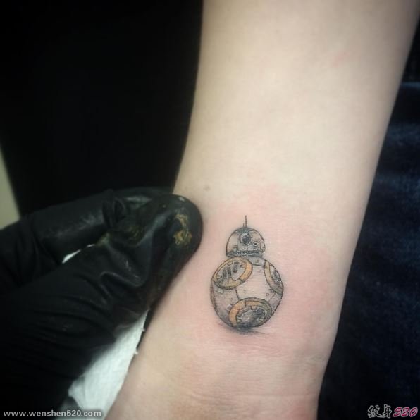 一组多元化小清新简单个性线条纹身图案