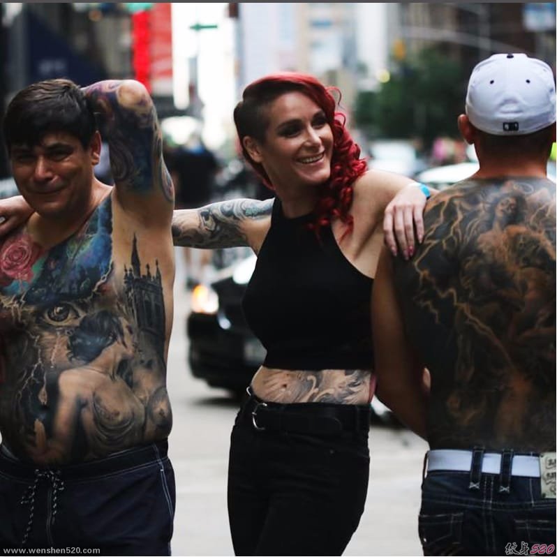 一组彩绘纹身技巧多元化个性纹身图案