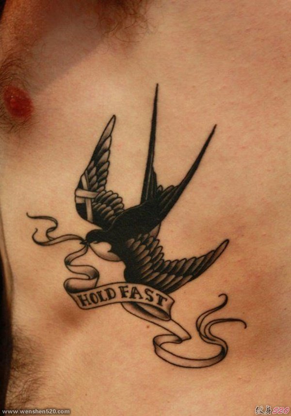 一组活泼生动的小鸟纹身动物纹身图案
