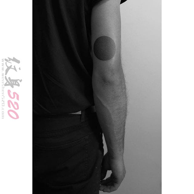 15款黑白灰风格纹身点刺技巧几何元素纹身图案