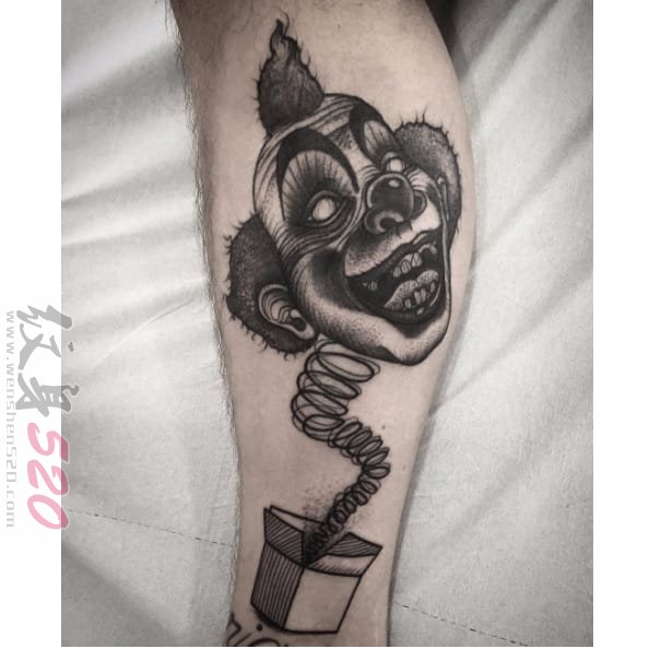 一组黑白系列有性格的简单个性线条纹身图案