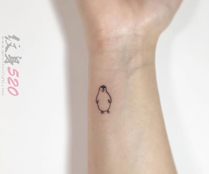 黑色几何简单个性线条女生纹身小清新微型纹身图案