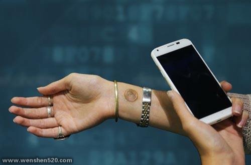 黑科技超薄电路简约线条芯片电子纹身图案