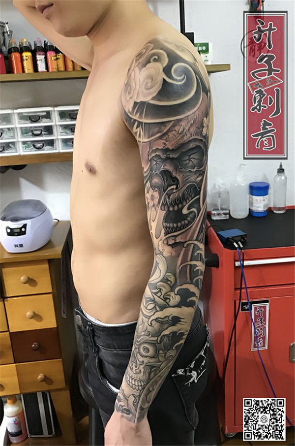 花臂纹身 花臂纹身图案-重庆专业纹身店-升子作品