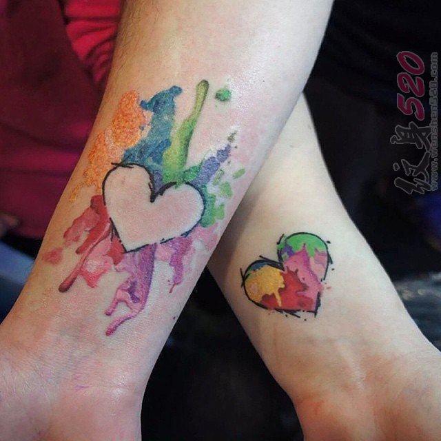 彰显爱情印证的创意情侣纹身图案
