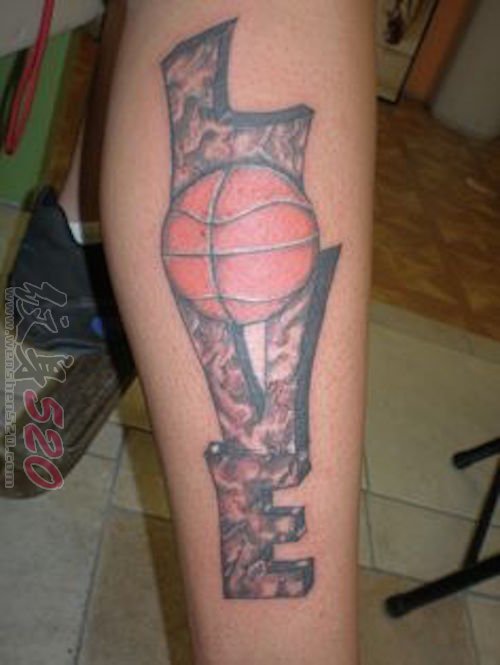 多款关于篮球的黑色素描点刺技巧创意篮球纹身图案