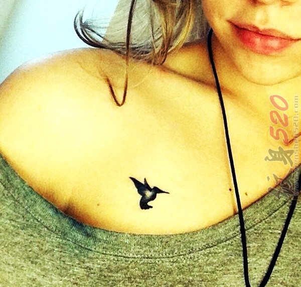 多款可爱温顺的黑色简单线条小动物纹身图案