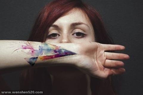 多款关于彩绘水彩创意个性泼墨纹身图案