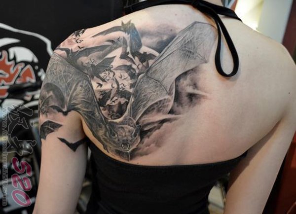 多款肩膀上的创意个性文艺小清新唯美纹身图案