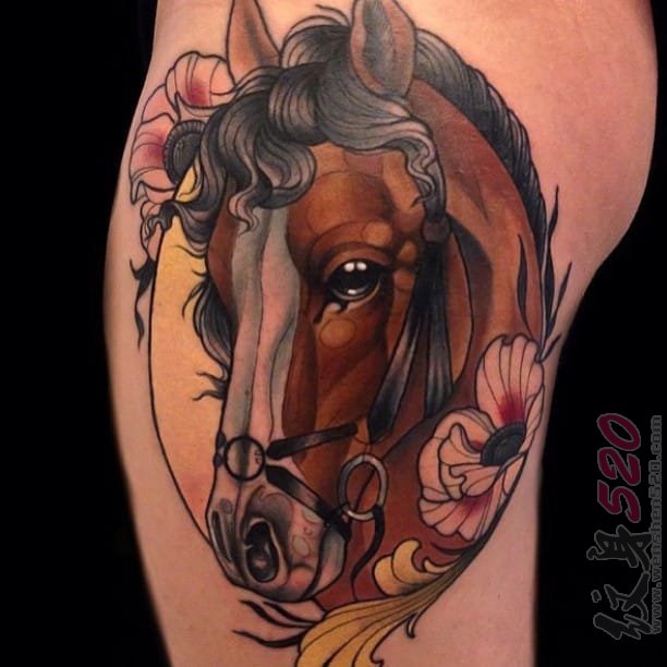 多款关于马的创意个性霸气纹身图案