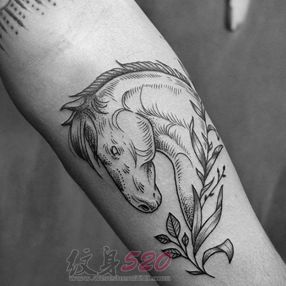 多款关于马的创意个性霸气纹身图案