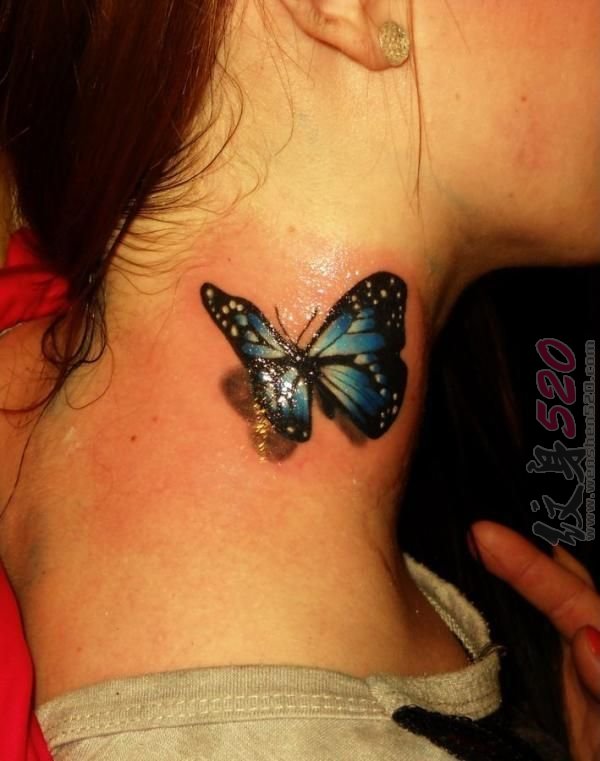 多款关于蝴蝶的文艺小清新个性唯美纹身图案