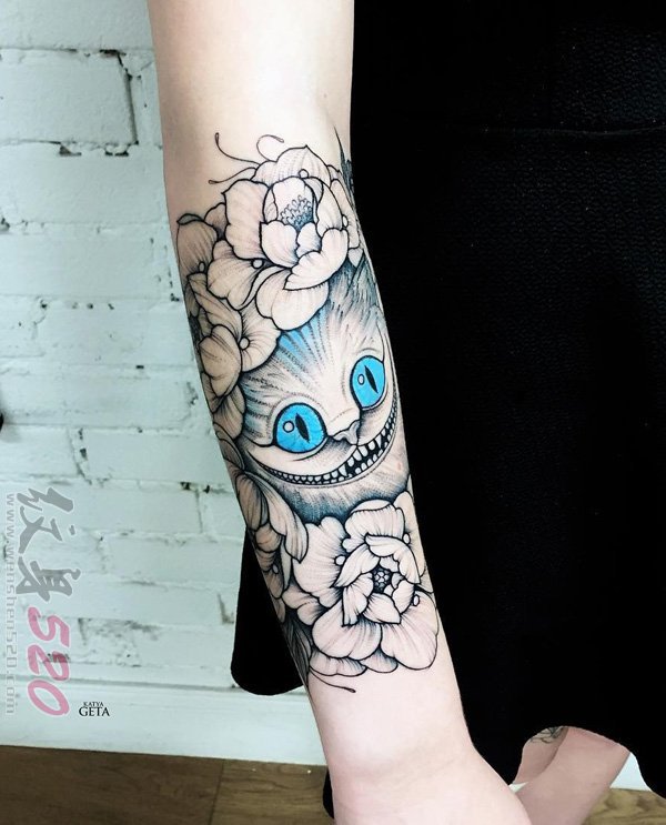 多款关于猫咪的彩绘水彩创意可爱纹身图案