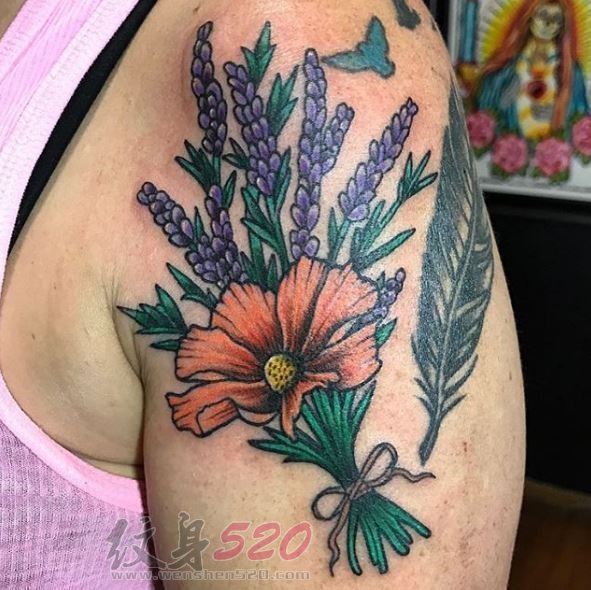 多款关于花朵的创意个性文艺小清新唯美纹身图案