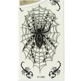 黑色蜘蛛和蝎子纹身手稿