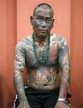 中国纹身第一人 刘明纹身