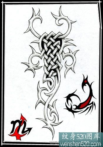 比较适合天蝎座的蝎子纹身手稿图