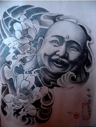 佛祖菩萨等纹身刺青手稿素材